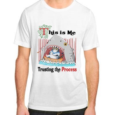 Jmcgg This Is Me Trusting The Process Shark Cat Adult ChromaSoft Performance T-Shirt