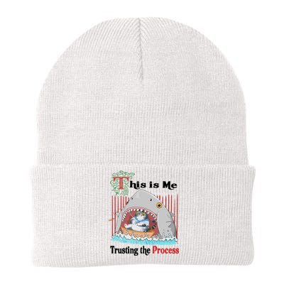 Jmcgg This Is Me Trusting The Process Shark Cat Knit Cap Winter Beanie