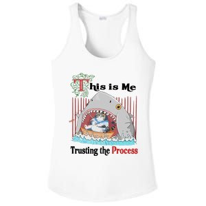 Jmcgg This Is Me Trusting The Process Shark Cat Ladies PosiCharge Competitor Racerback Tank