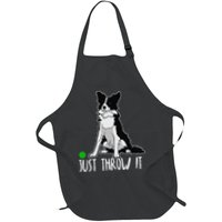 Just Throw It Funny Border Collie Dog Lover Apron