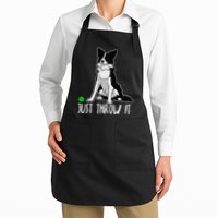 Just Throw It Funny Border Collie Dog Lover Apron