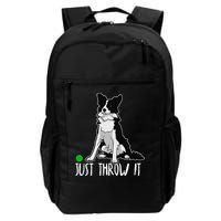 Just Throw It Funny Border Collie Dog Lover Backpack