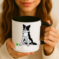 Just Throw It Funny Border Collie Dog Lover Mug
