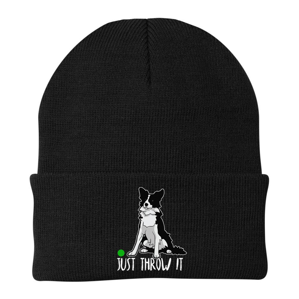 Just Throw It Funny Border Collie Dog Lover Beanie