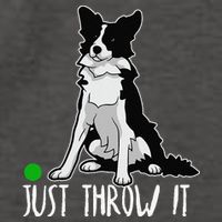 Just Throw It Funny Border Collie Dog Lover Vector Backpack
