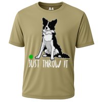 Just Throw It Funny Border Collie Dog Lover Performance Shirt