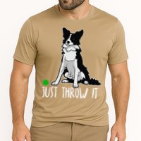 Just Throw It Funny Border Collie Dog Lover Performance Shirt