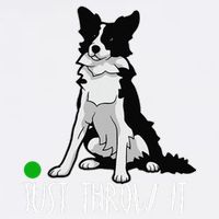 Just Throw It Funny Border Collie Dog Lover Garment-Dyed Sweatshirt