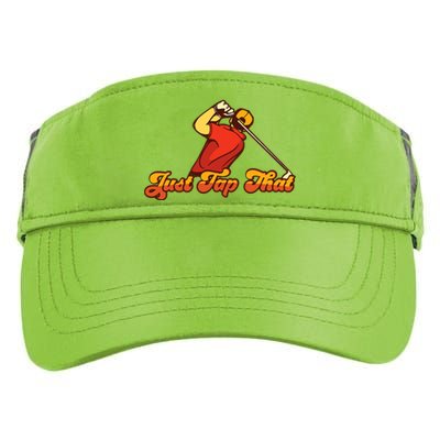 Just Tap It In Fun Golf Dad Funny Golf Dad Gift For Dad Father's Day Adult Drive Performance Visor