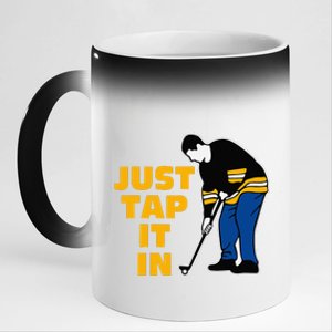 Just Tap It In Golf Lovers 11oz Black Color Changing Mug