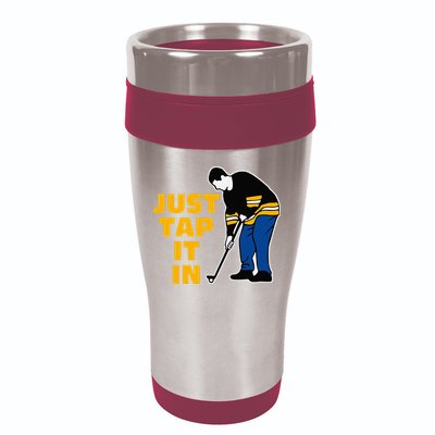 Just Tap It In Golf Lovers 16oz Travel Tumbler
