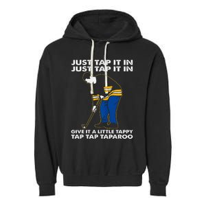 Just Tap It In Graphic Golfs Funny Outfits Sports Movies Garment-Dyed Fleece Hoodie