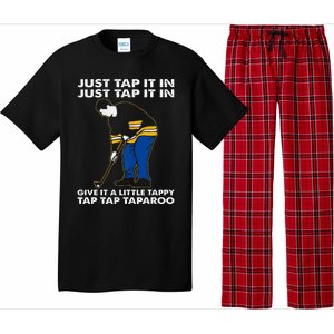 Just Tap It In Graphic Golfs Funny Outfits Sports Movies Pajama Set