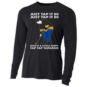 Just Tap It In Graphic Golfs Funny Outfits Sports Movies Cooling Performance Long Sleeve Crew