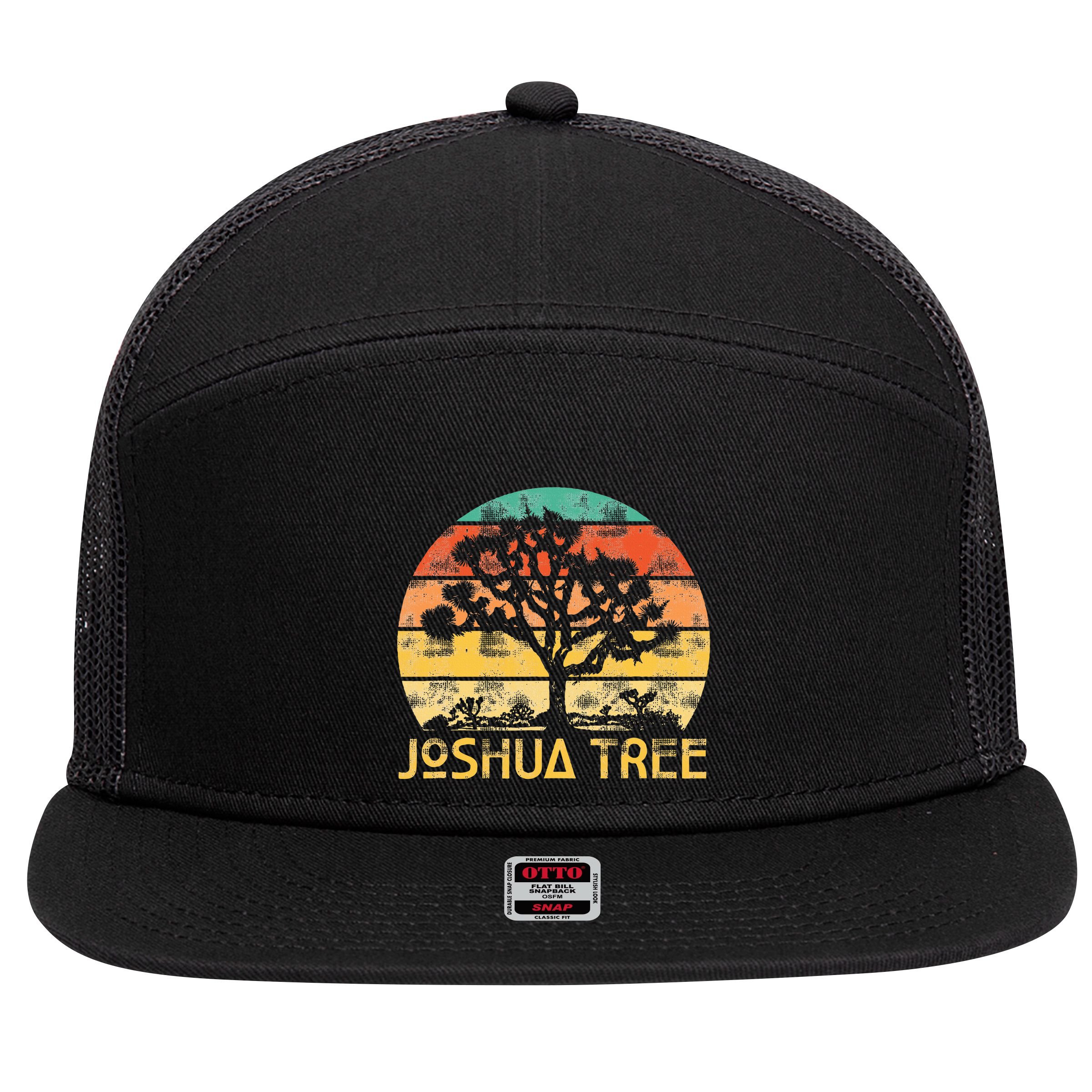 Joshua Tree 7 Panel Mesh Trucker Snapback Hat