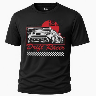 Jdm Tokyo Japan Drift Race Car Tuning Retro Vintage Cooling Performance Crew T-Shirt