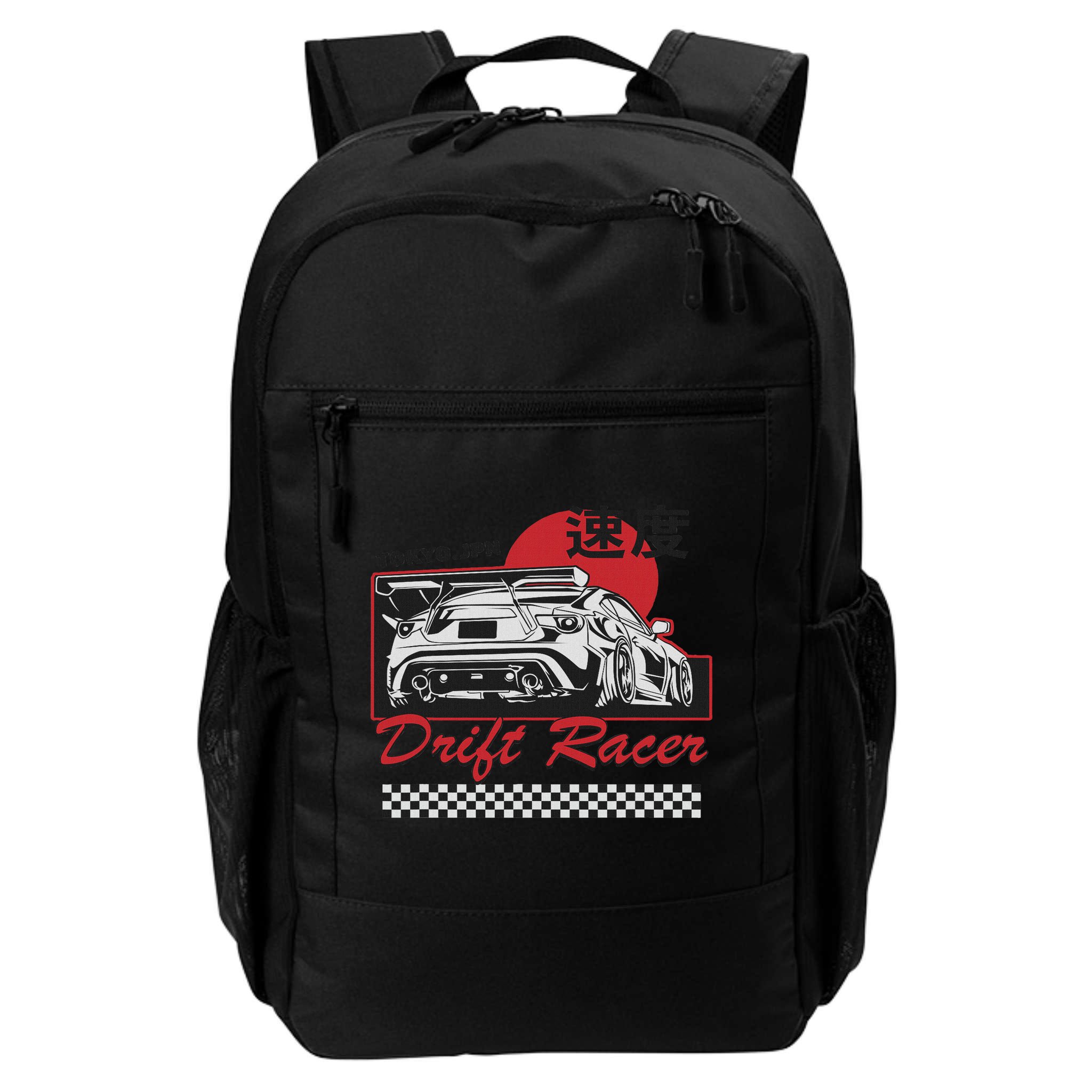 Jdm Tokyo Japan Drift Race Car Tuning Retro Vintage Backpack