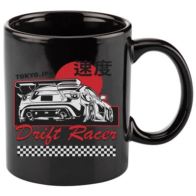 Jdm Tokyo Japan Drift Race Car Tuning Retro Vintage 11oz C Handle Ceramic Mug