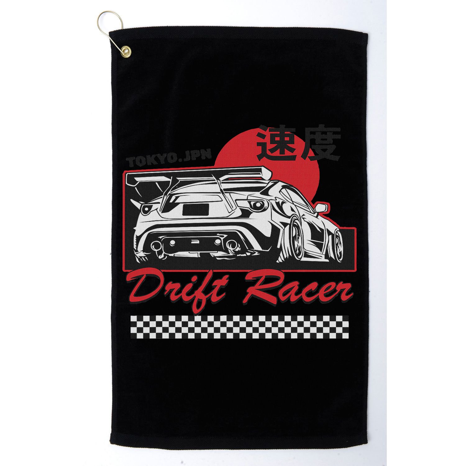 Jdm Tokyo Japan Drift Race Car Tuning Retro Vintage Golf Towel