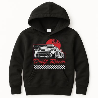 Jdm Tokyo Japan Drift Race Car Tuning Retro Vintage Kids Hoodie