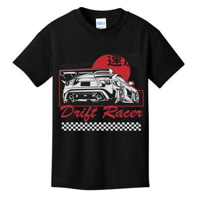 Jdm Tokyo Japan Drift Race Car Tuning Retro Vintage Kids T-Shirt