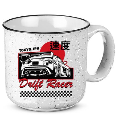 Jdm Tokyo Japan Drift Race Car Tuning Retro Vintage Graphic 15oz Campfire Ceramic Mug