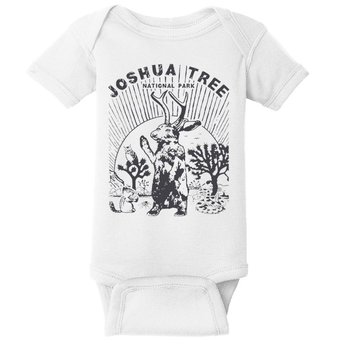 Joshua Tree Jackalope Guys Joshua Tree Vintage National Park Baby Bodysuit