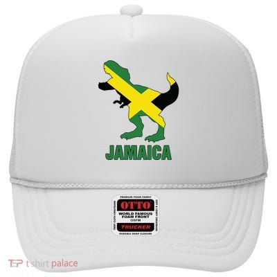 Jamaica Trex Jamaican Flag High Crown Mesh Back Trucker Hat