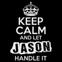 Jason T Keep Calm And Let Jason Handle It Flat Bill Trucker Hat