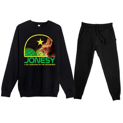 Jonesy The Last Surviving Member Funny Premium Crewneck Sweatsuit Set