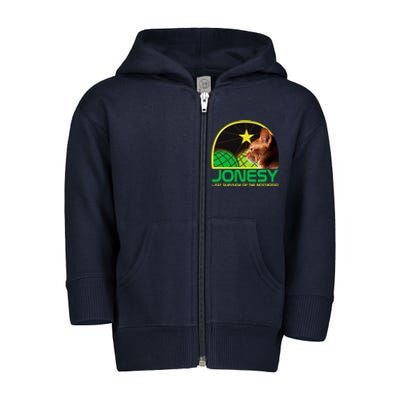 Jonesy The Last Surviving Member Funny Toddler Zip Fleece Hoodie