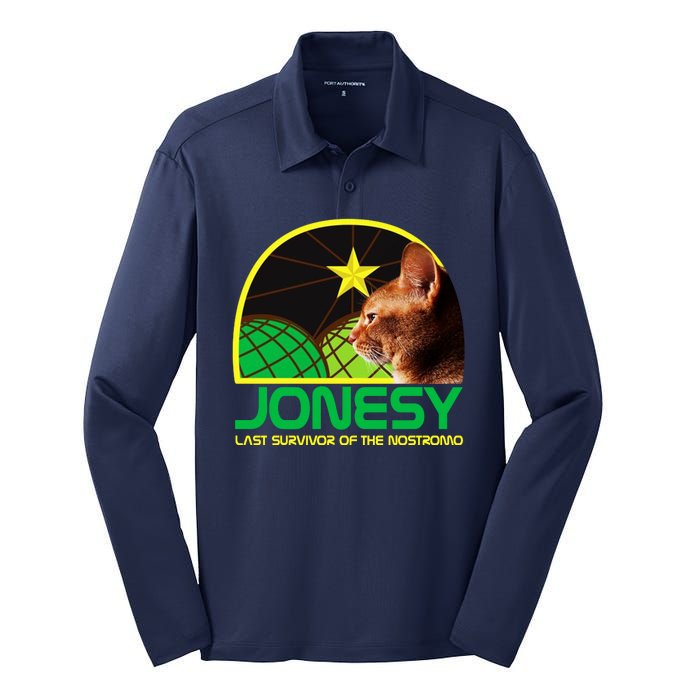 Jonesy The Last Surviving Member Funny Silk Touch Performance Long Sleeve Polo