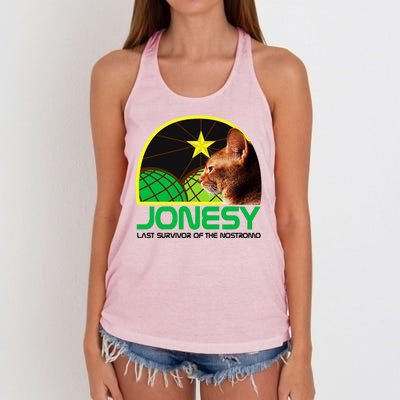 Jonesy The Last Surviving Member Funny Women's Knotted Racerback Tank