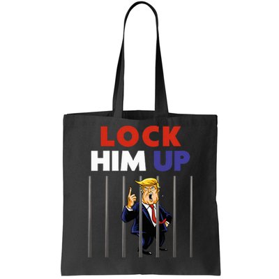 Jail Trump Lock Him Up Anti Trump Tote Bag