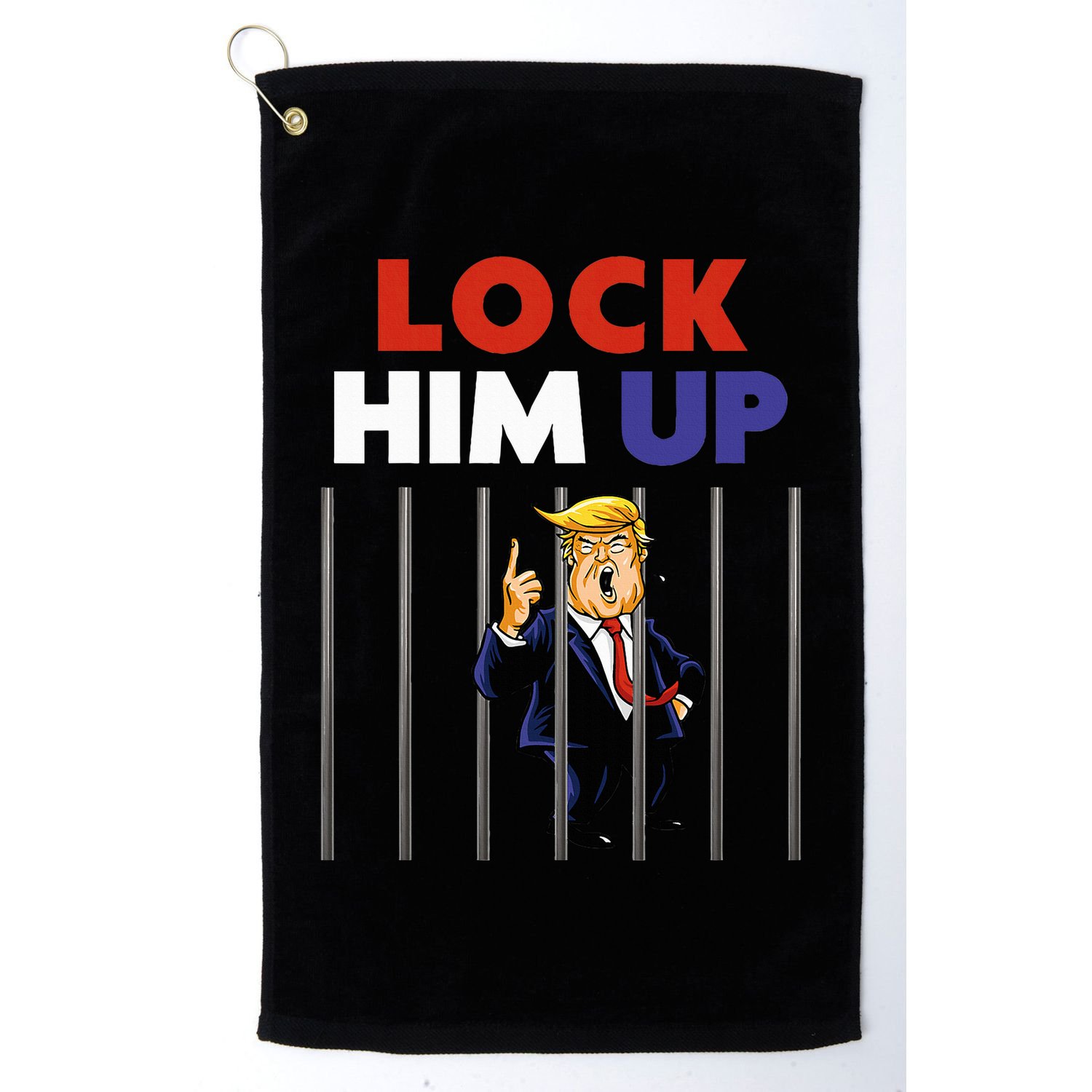 Jail Trump Lock Him Up Anti Trump Golf Towel