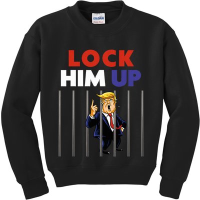 Jail Trump Lock Him Up Anti Trump Kids Sweatshirt