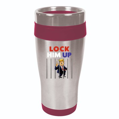 Jail Trump Lock Him Up Anti Trump 16oz Travel Tumbler
