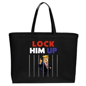 Jail Trump Lock Him Up Anti Trump Cotton Canvas Jumbo Tote