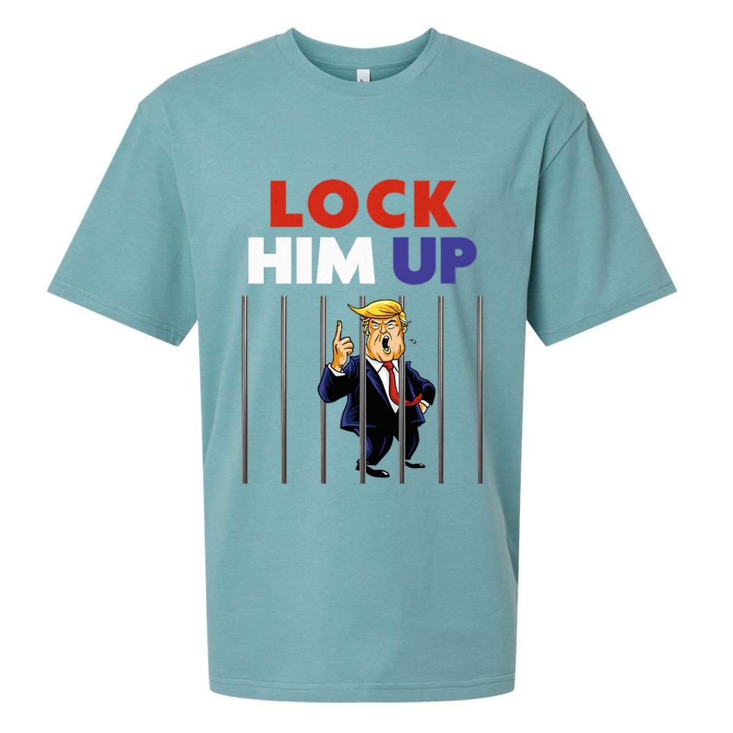 Jail Trump Lock Him Up Anti Trump Sueded Cloud Jersey T-Shirt