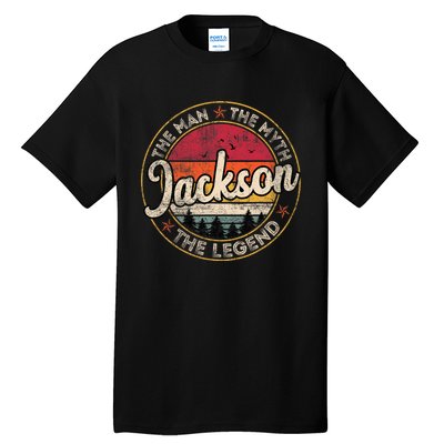 Jackson The Man The Myth The Legend Personalized Name Tall T-Shirt