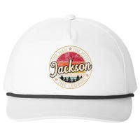 Jackson The Man The Myth The Legend Personalized Name Snapback Five-Panel Rope Hat