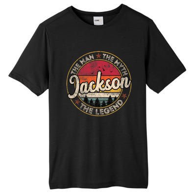 Jackson The Man The Myth The Legend Personalized Name Tall Fusion ChromaSoft Performance T-Shirt