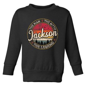 Jackson The Man The Myth The Legend Personalized Name Toddler Sweatshirt