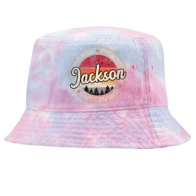 Jackson The Man The Myth The Legend Personalized Name Tie-Dyed Bucket Hat