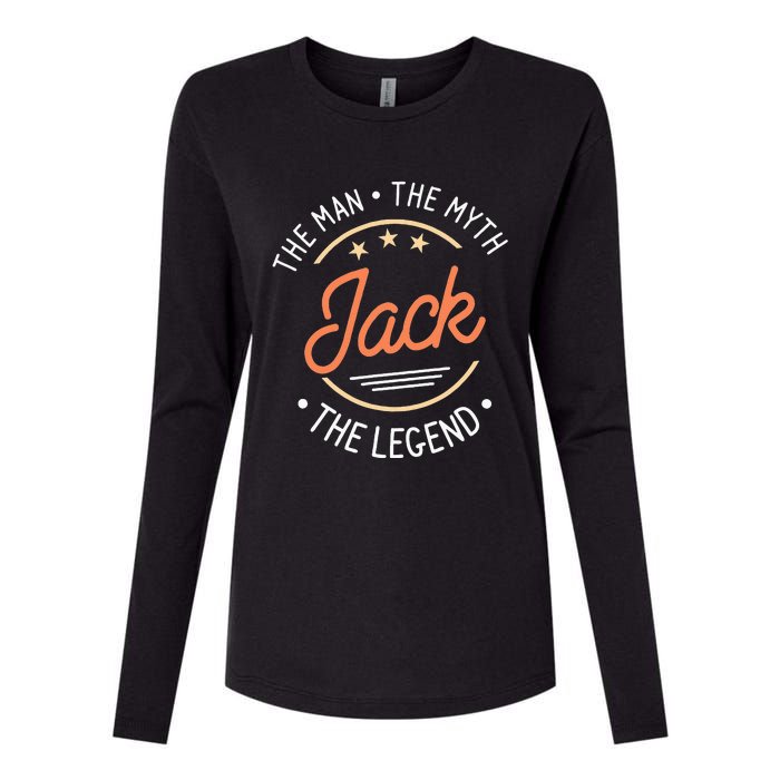 Jack The Man The Myth The Legend Womens Cotton Relaxed Long Sleeve T-Shirt