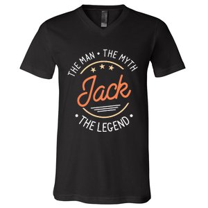 Jack The Man The Myth The Legend V-Neck T-Shirt