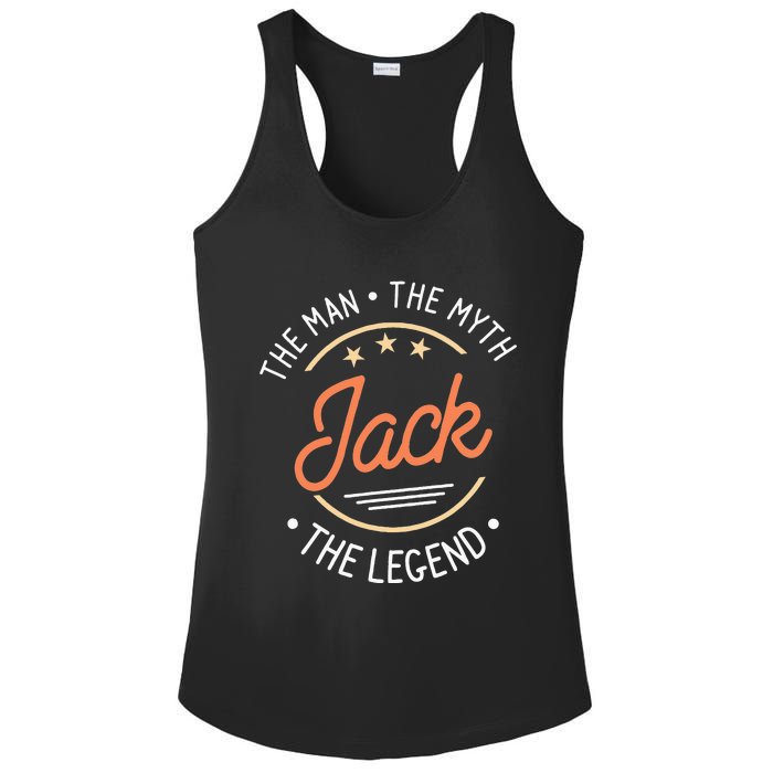 Jack The Man The Myth The Legend Ladies PosiCharge Competitor Racerback Tank