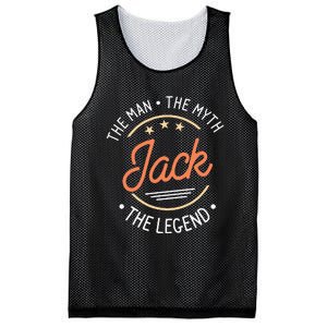 Jack The Man The Myth The Legend Mesh Reversible Basketball Jersey Tank