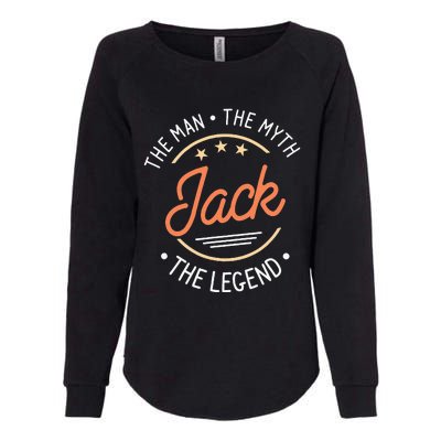 Jack The Man The Myth The Legend Womens California Wash Sweatshirt