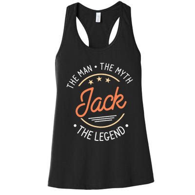 Jack The Man The Myth The Legend Women's Racerback Tank